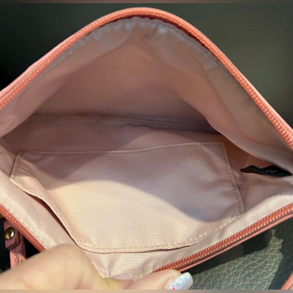 Coach Signature Circle Wristlet Pink Blue Green Tan - Picture 10 of 10